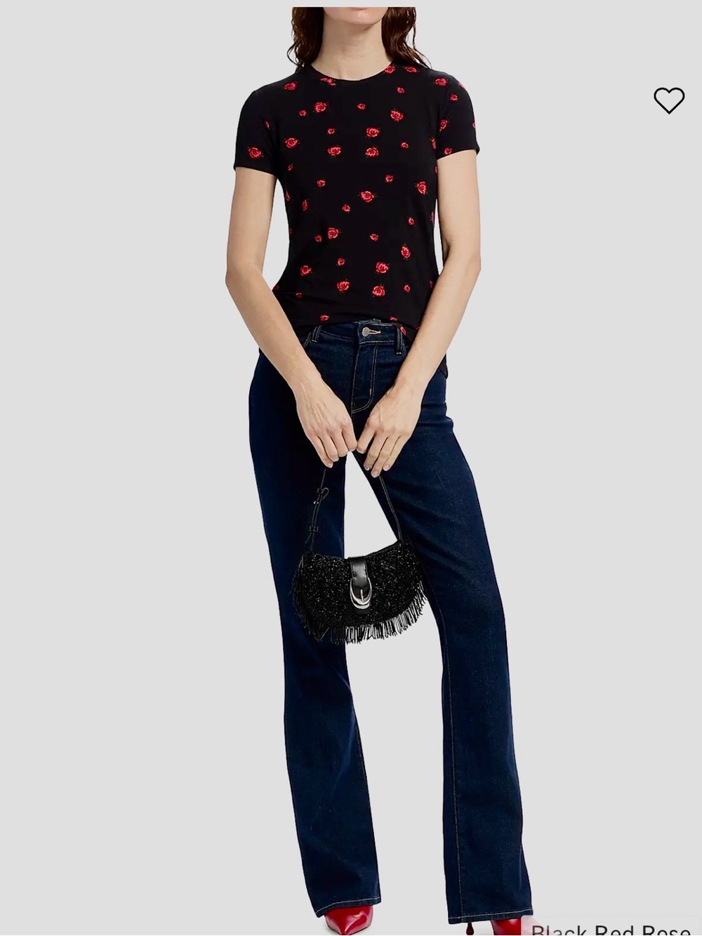 L’AGENCE Ressi Printed Jersey Top - Picture 2 of 10